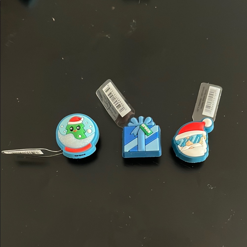 Blue Holiday Shoe Charms/Jibbits Set